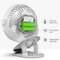 USB Mini Table Fan with LED Light